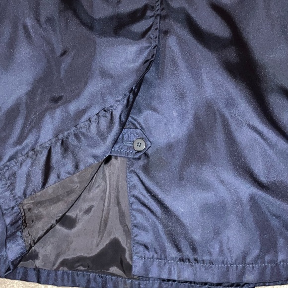 Prada Deep Blue Nylon Trench Coat, Large, EUC - Picture 4 of 16